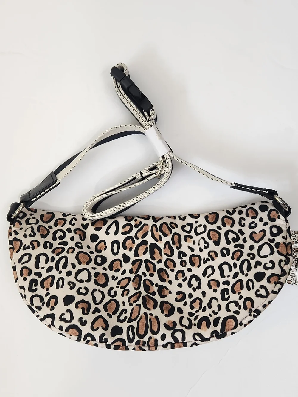Brighton Wild Cat Leopard Belt Bag Wiyh Love Patch NWT